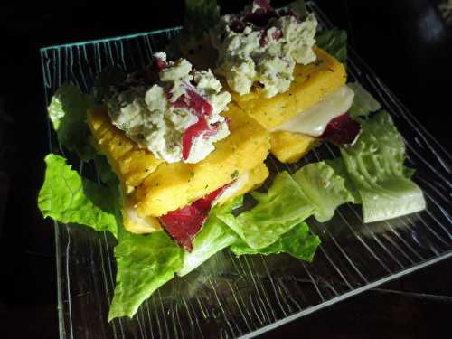 Carrés de Polenta, Ricotta & Bresaola (ou Tofu Fumé pour version végé) | Je cuisine donc je suis