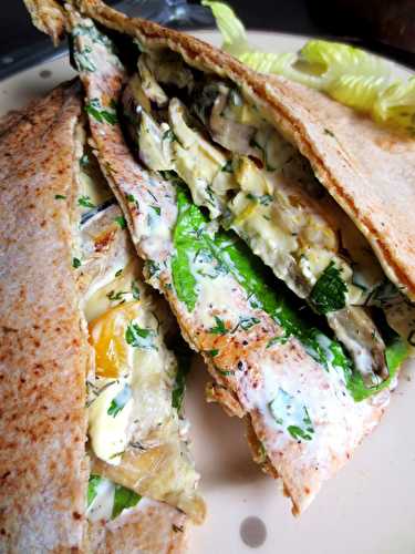 Club Sandwich d'Aubergine & feta, Mayonnaise à la Coriandre | Je cuisine donc je suis