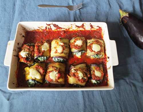 Involtini d'Aubergines, Fromages & Epinards, Sauce Pomodoro | Je cuisine donc je suis