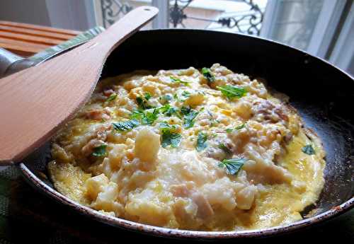 Omelette au Chou-Fleur et aux Champignons | Je cuisine donc je suis