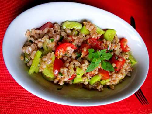 Salade Toscane d'Orge Perlé Ensalada Toscana de Cebada Perlada | Je cuisine donc je suis