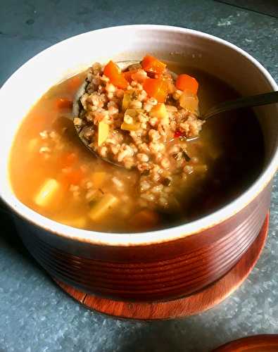 Soupe d'Orge et Légumes (Israel) | Je cuisine donc je suis