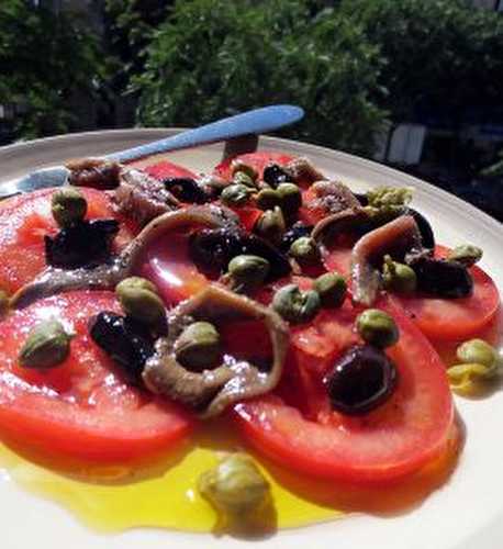 Tomates de Montserrat aux Anchois | Je cuisine donc je suis