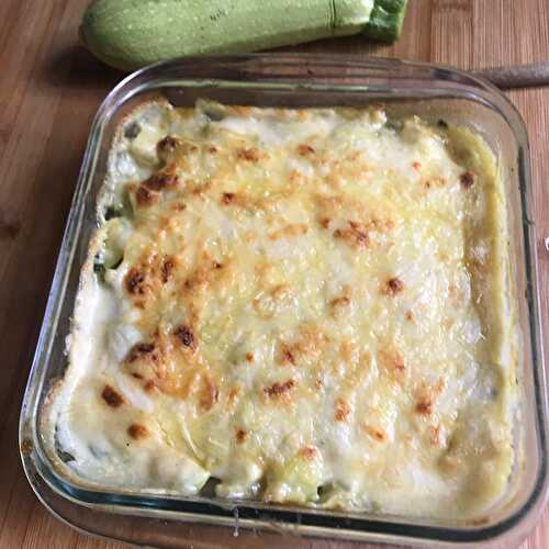 Gratin de Courgettes, Sauce Béchamel Je cuisine donc je suis