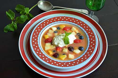 Minestrone de Fruits et sa Glace Vanille Je cuisine donc je suis