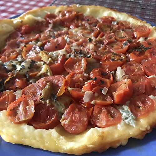 Tarte Tatin de Tomates Cerises et Gorgonzola Je cuisine donc je suis