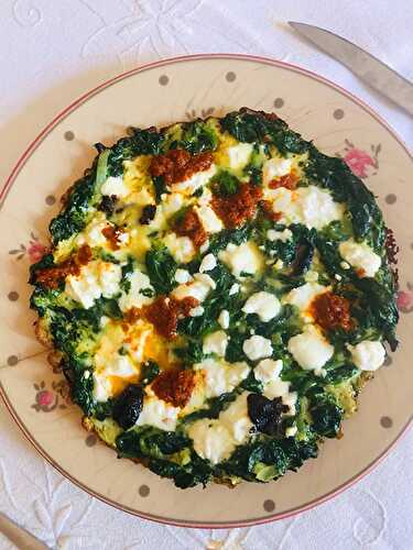 Omelette Epinards-Feta