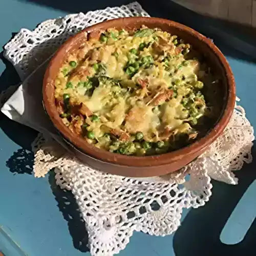 Gratin Amish de “Faux” Poulet et Brocoli