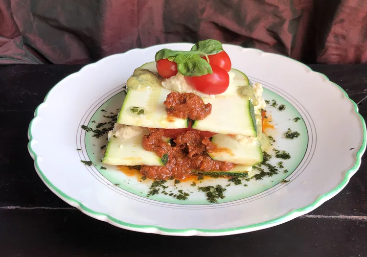 Lasagnes de courgette (crue et végétale)