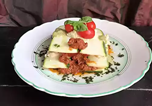 Lasagnes de courgette (crue et végétale)