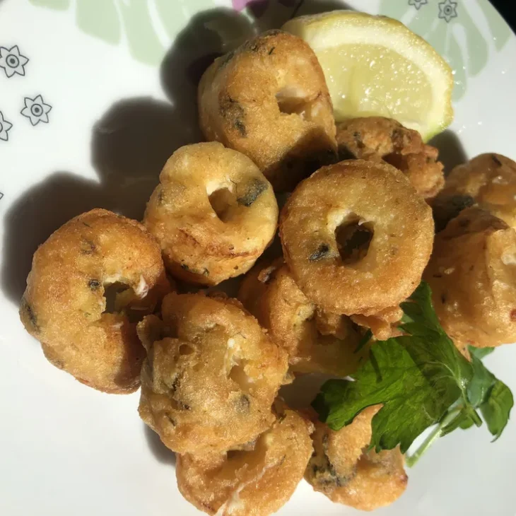 « Calamars » de palmiers  à la romaine (vegan)