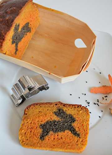 Cake surprise Carottes Sésame Noir Parmesan ... pour les 5 ans du blog