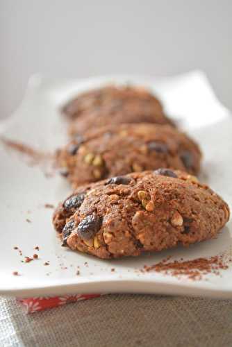 Cookies végétaliens pépites chocolat et graines kasha