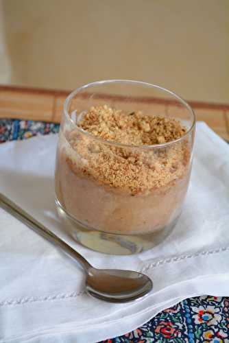 Crumble poire châtaigne vanille