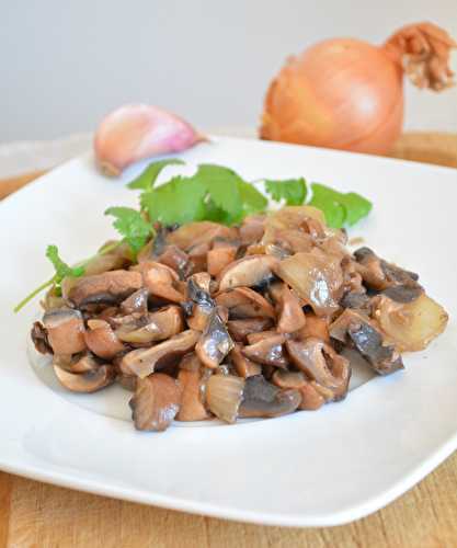 Fricassée de champignons de Paris