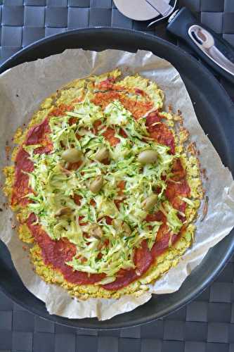 Pâte à pizza à base de chou-fleur