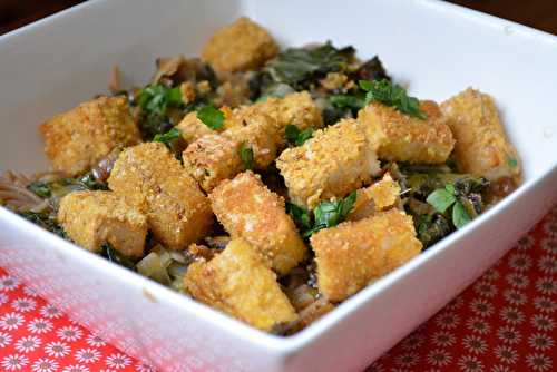 Soupe nouille soba - blettes - champignon - tofu