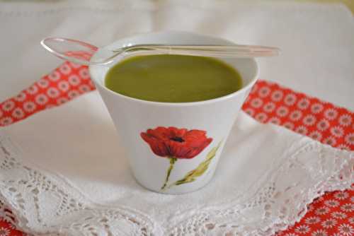 Velouté de cosses de petits pois