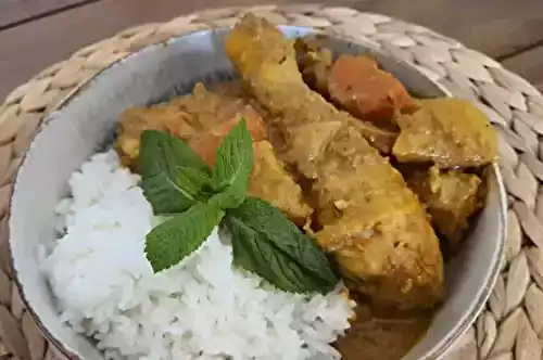 Poulet au curry massaman thaïlande