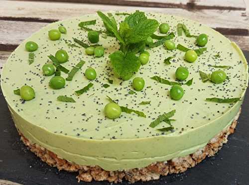 Cheesecake salé petits pois ? menthe