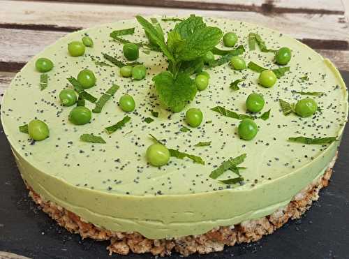 Cheesecake salé petits pois ? menthe