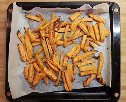 Frites de patate douce au four