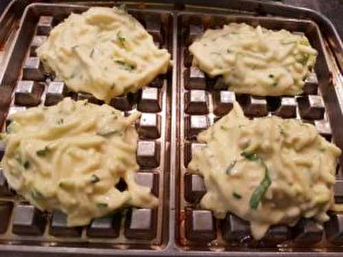 Gaufrettes de courgettes