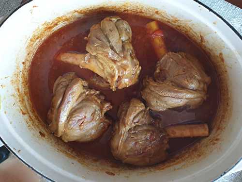 Mahiche ? Souris d?agneau à la tomate et au safran