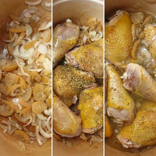 Poulet au citron et aux olives