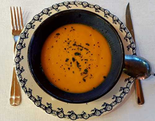 Soupe carottes ? orange ? gingembre