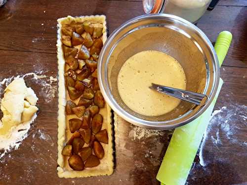 Tarte aux prunes d?après Eric Kayser