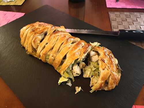 Feuilleté de Saint Jacques aux poireaux