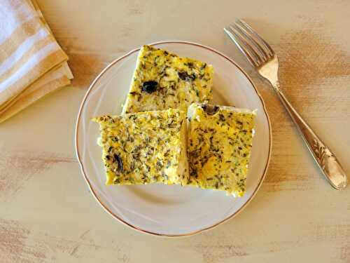 Clafoutis Courgettes Feta