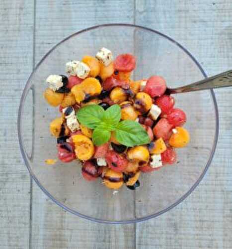 Salade melon, pastèque et Feta