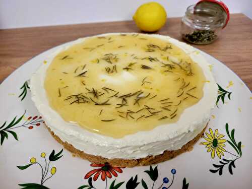 Cheesecake miel citron thym – Ottolenghi