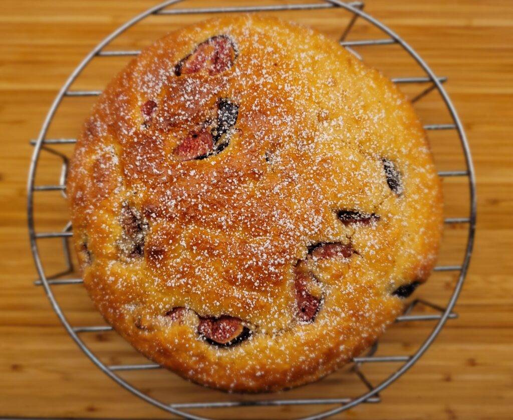 Gâteau moelleux figues noix de coco