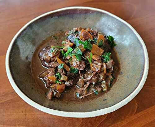 Joues de veau braisées au cacao
