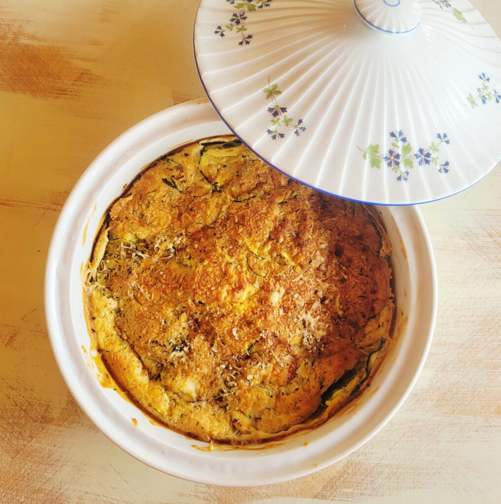 Gâteau invisible courgettes