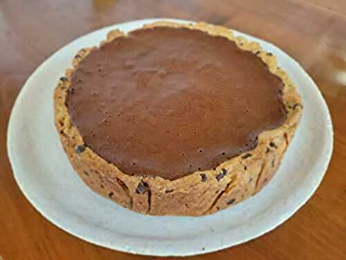 Tarte cookie mousse au chocolat