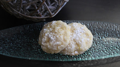 Biscuits craquelés au citron et noix de coco au thermomix ou sans