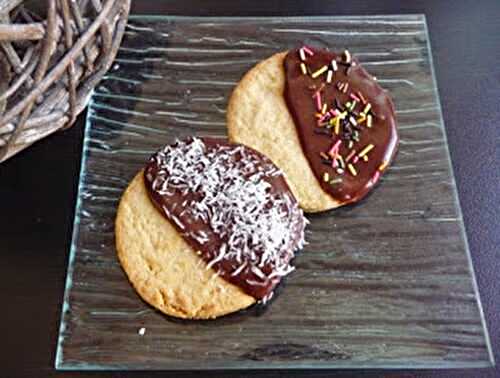 Biscuits sablés vanille chocolat au thermomix ou sans