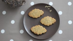 Biscuits salés à la farine de pois chiches et au thym au thermomix ou sans