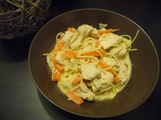 Blancs de poulet aux carottes et boursin