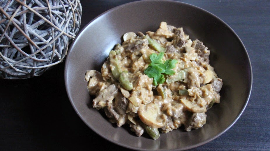 Boeuf stroganoff au thermomix ou sans