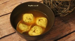 Bouillon aux tortellinis au thermomix ou sans