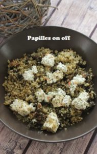 Boulgour aux champignons et feta – IG bas