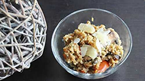 Boulgour aux légumes et parmesan