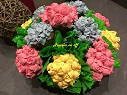 Bouquet de cupcakes au thermomix ou sans – Papilles On Off