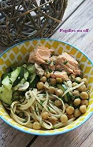 Bowl saumon et nouilles soba au thermomix ou sans- IG bas