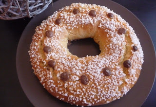 Brioche des rois au praliné (rochers suchard) au thermomix ou en map